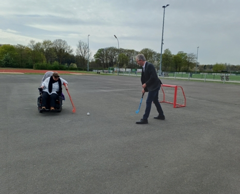 Merkel_Hoene_Hockeyspiel